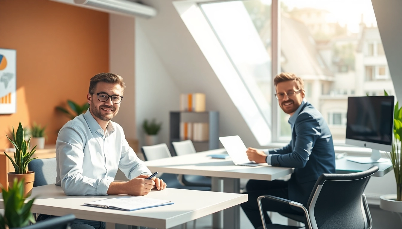 Top Unternehmensberatung: Berater diskutieren Strategien in einem modernen Büro.