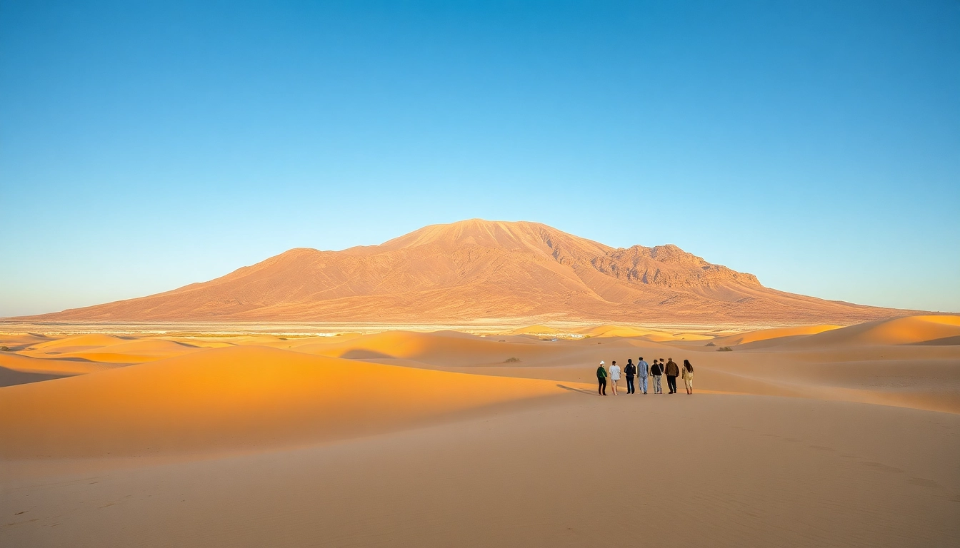 Erleben Sie die faszinierenden Fuerteventura Sehenswürdigkeiten mit einer atemberaubenden Aussicht auf die Dünen von Corralejo und den Pico de la Zarza im Hintergrund.