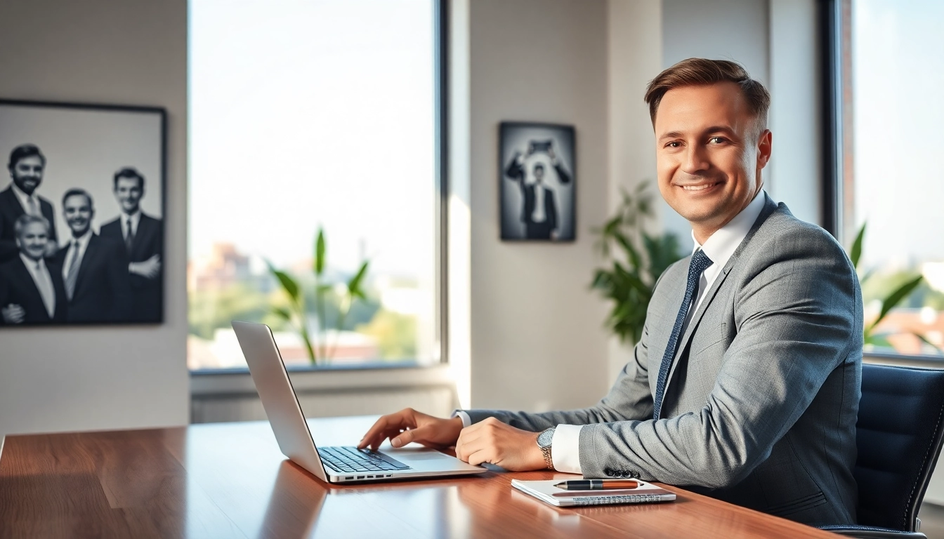 Headhunter Saarbrücken: Professioneller Headhunter arbeitet in modernem Büro.