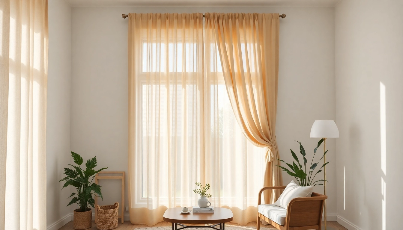 Harmonie aus Licht und Stil mit einem Plissee auf Maß in einem stilvollen Wohnraum durch ein großes Fenster.