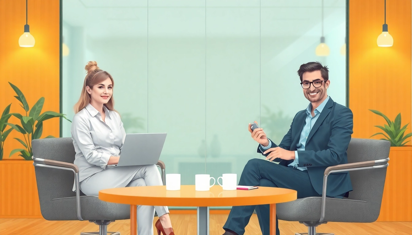 Fachkräftesuche durch Personalvermittlung im modernen Büro.