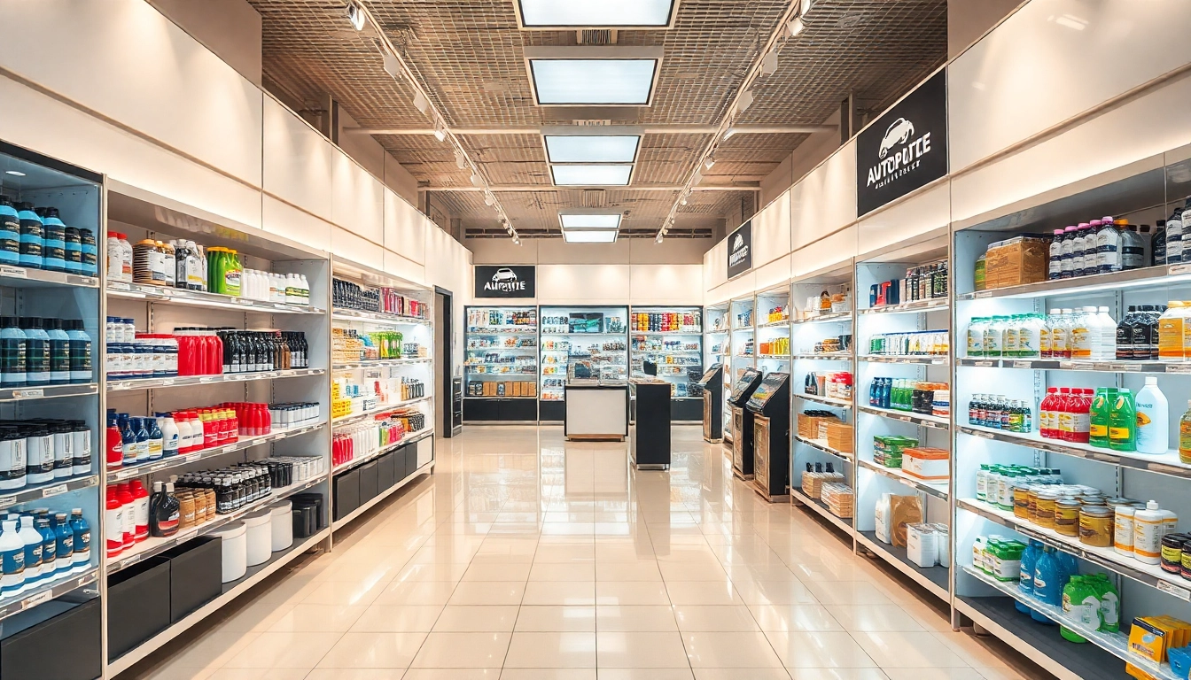 Genieße den Einkauf in unserem Autopflege Shop mit hochwertigen Produkten und modernem Ambiente.