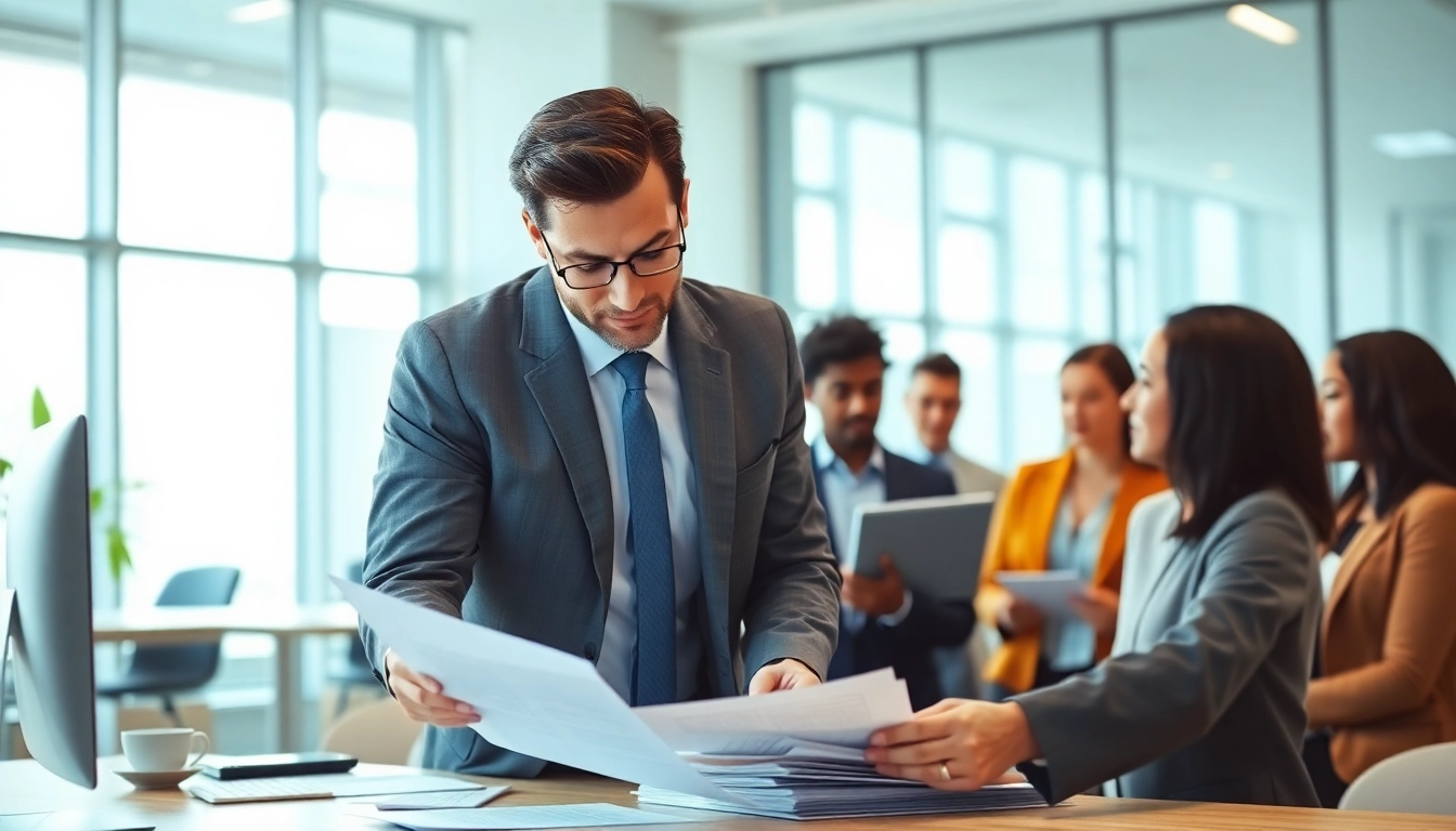 Headhunter IT im Gespräch mit IT-Kandidaten zur Einstellung in einem modernen Büro.