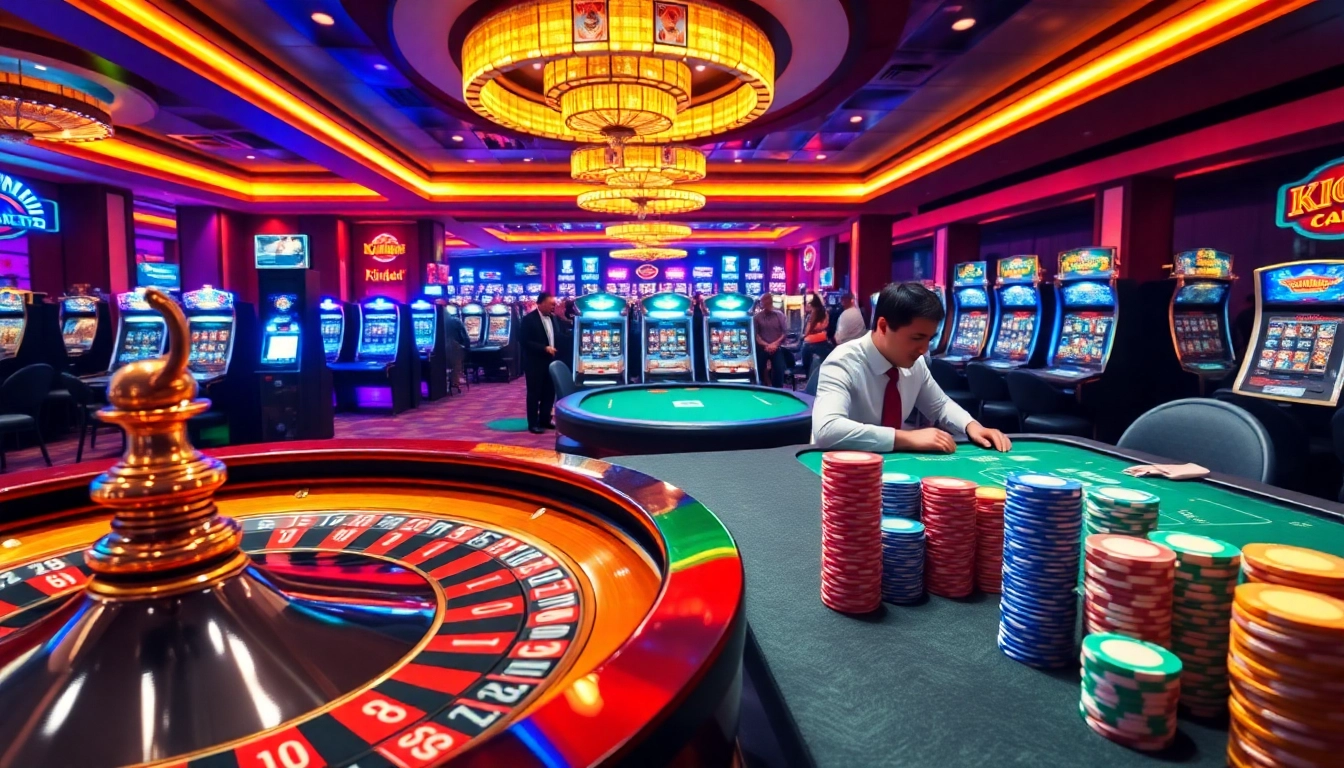 Experience the thrill at king88 with vibrant casino tables and dynamic gameplay.