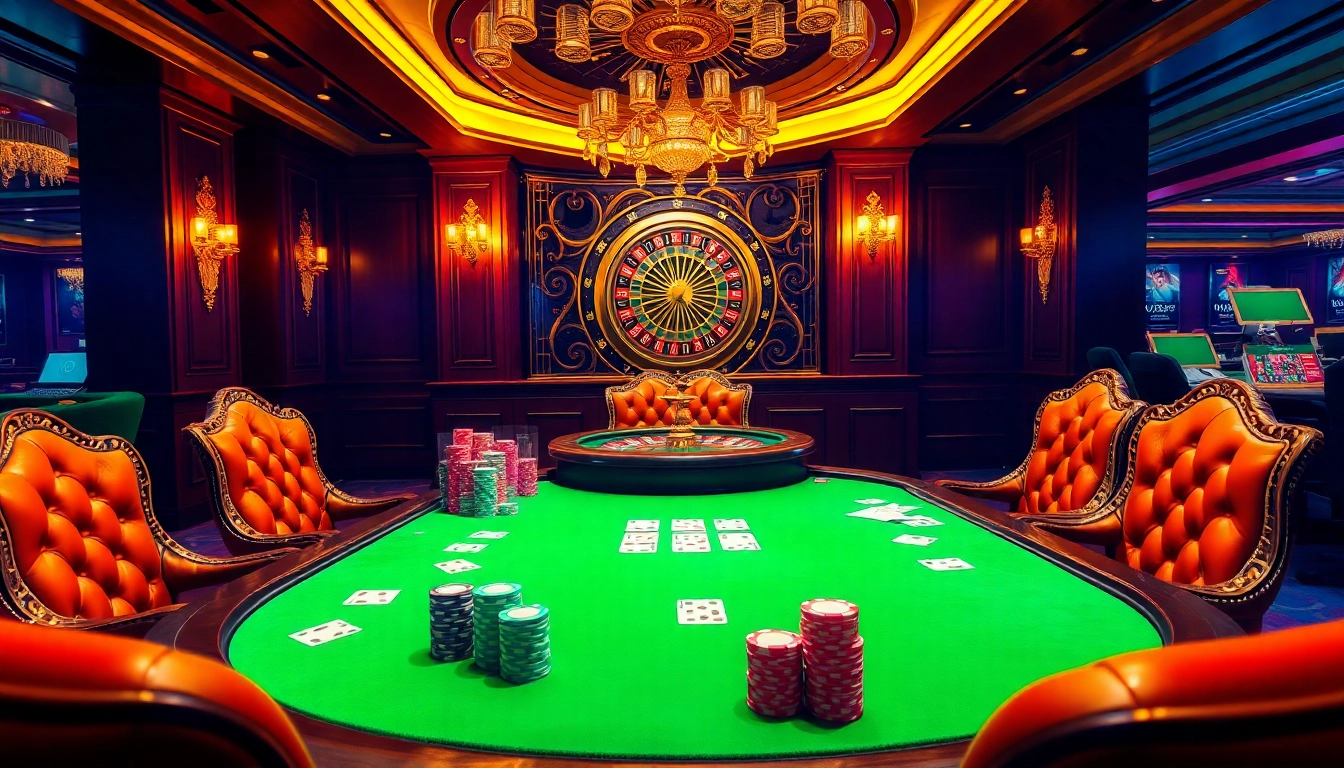 Engage in thrilling poker action at https://s801.online/ amid vibrant casino ambiance.