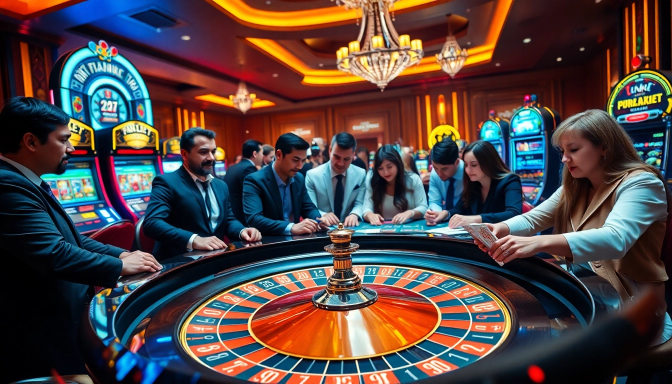 Experience the thrill of gambling at link vào shbet, showcasing vibrant casino action.