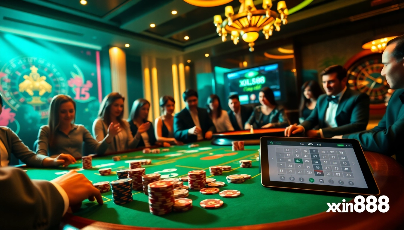 Enjoy an exhilarating game at xin88 casino with vibrant poker tables and high-stakes action.